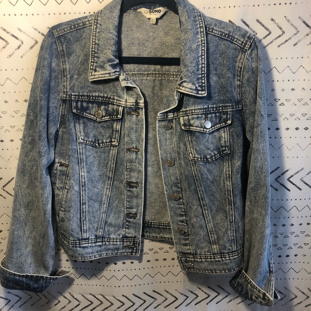 DENIM JACKET BLUE JEAN SIZE M 28